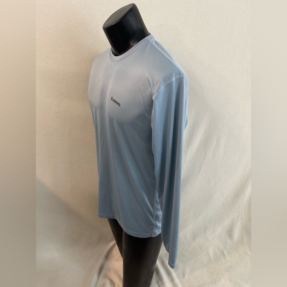 Simms Shirt Men’s Medium Long Sleeve Fishing Performance Stockton Fish Dri-Fit - Picture 2 of 9